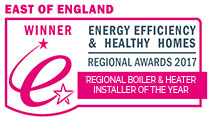 East of England Winner - Energy Efficiency & Healthy Homes Regional Awards 2017: Regional Boiler & Heater Installer of the Year